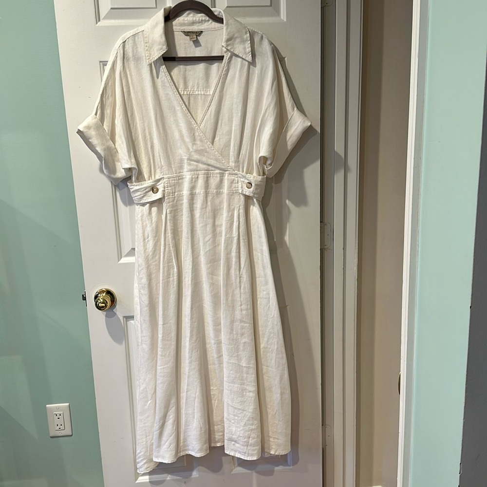 White Linen Dress